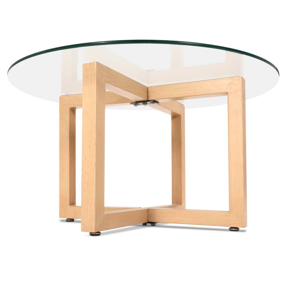 Coffee Table Round 80CM Tempered Glass