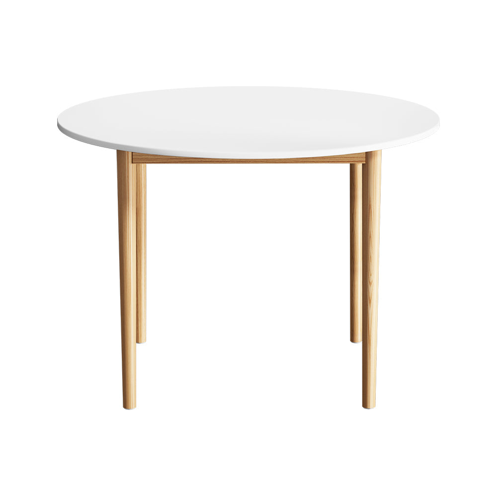 Demi Nordic Style 108cm Diameter Round Dining Table White