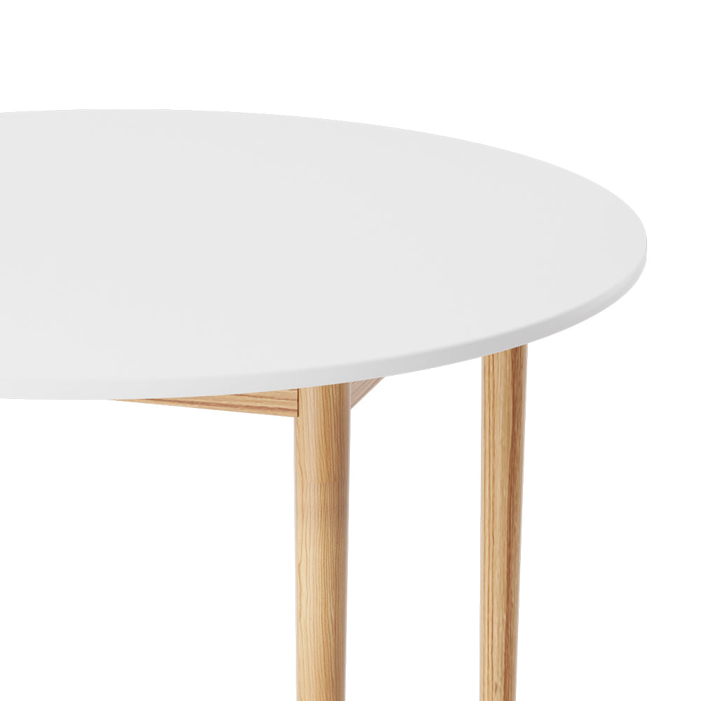 Demi Nordic Style 108cm Diameter Round Dining Table White