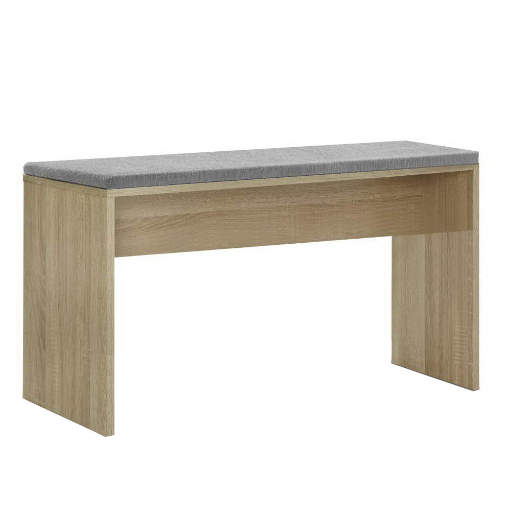 Dining Bench NATU Upholstery Seat Stool Chair Cushion Kitchen Furniture Oak 90cm