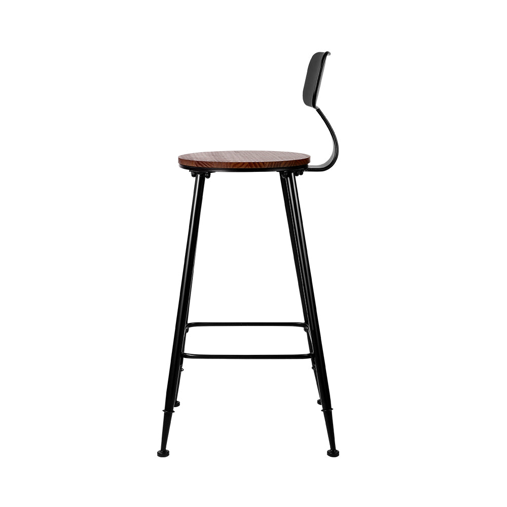 4x Vintage Industrial Bar Stool Retro Barstools Dining Chairs Kitchen