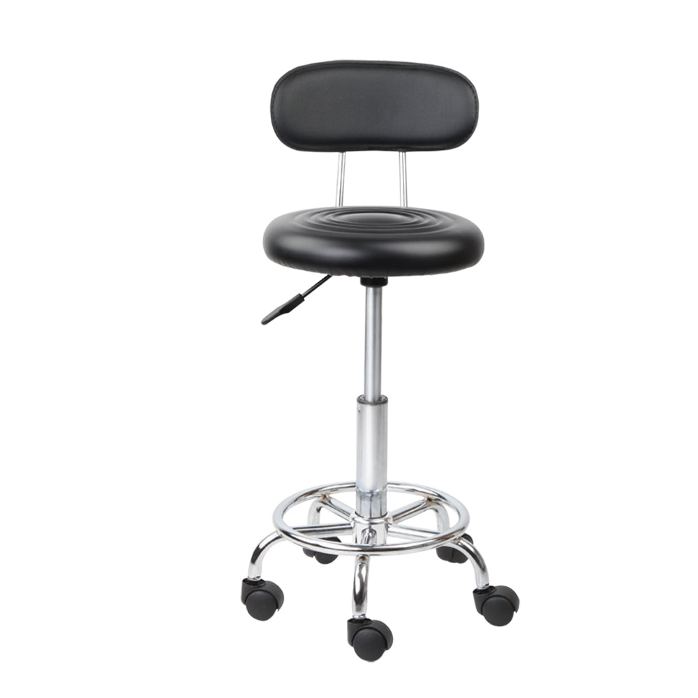 Salon Stool Swivel Chair Backrest Barber Hairdressing Hydraulic Height