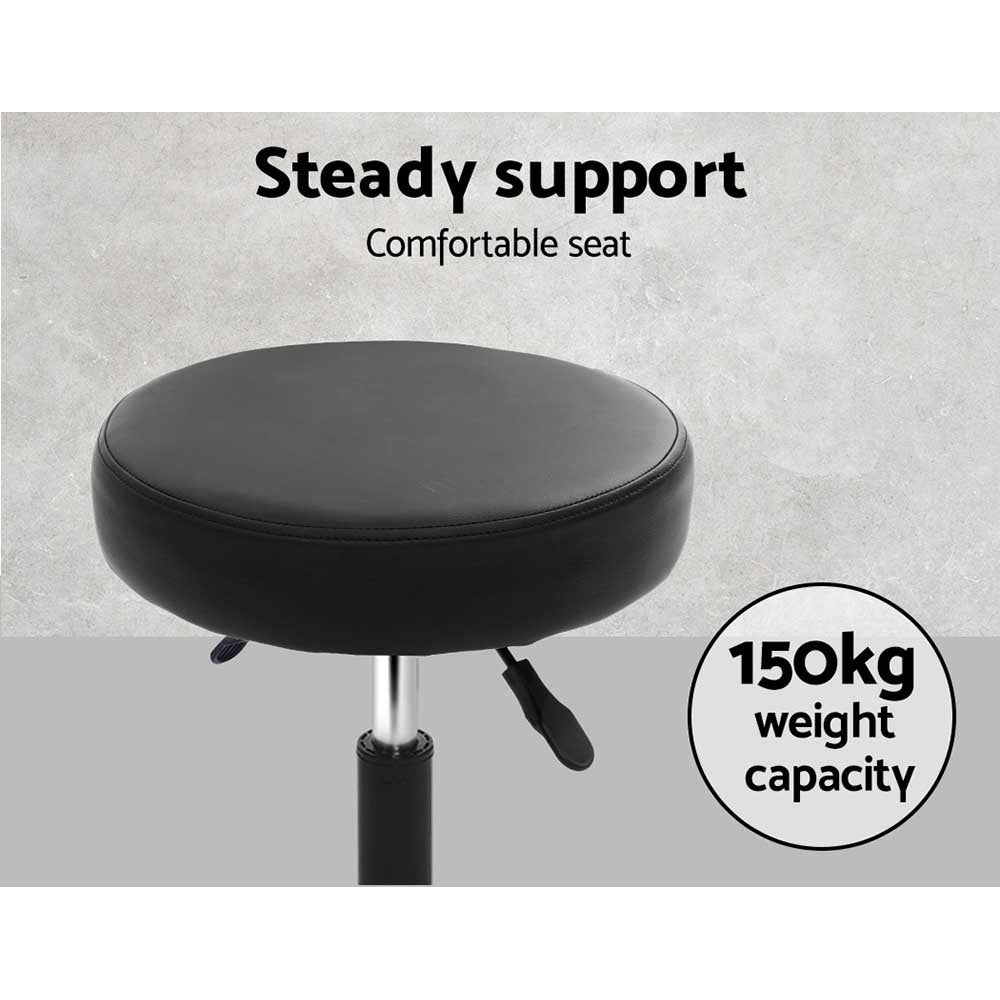 Round Salon Stool Stools Black Swivel Barber Hair Hydraulic Chairs Lift