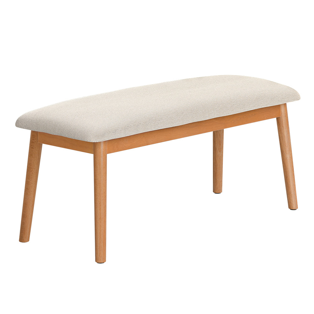 Nina Dining Oak Bench Beige 106cm