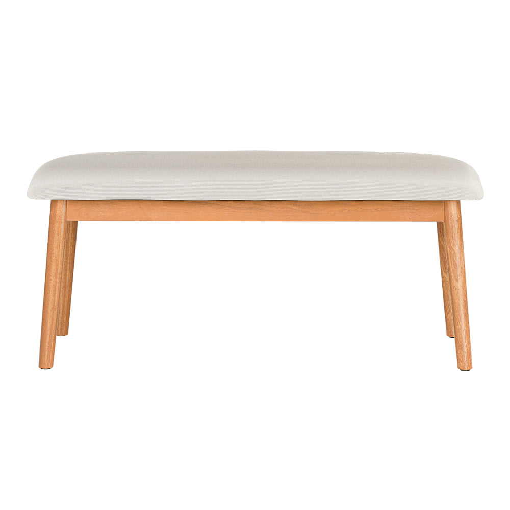 Nina Dining Oak Bench Beige 106cm