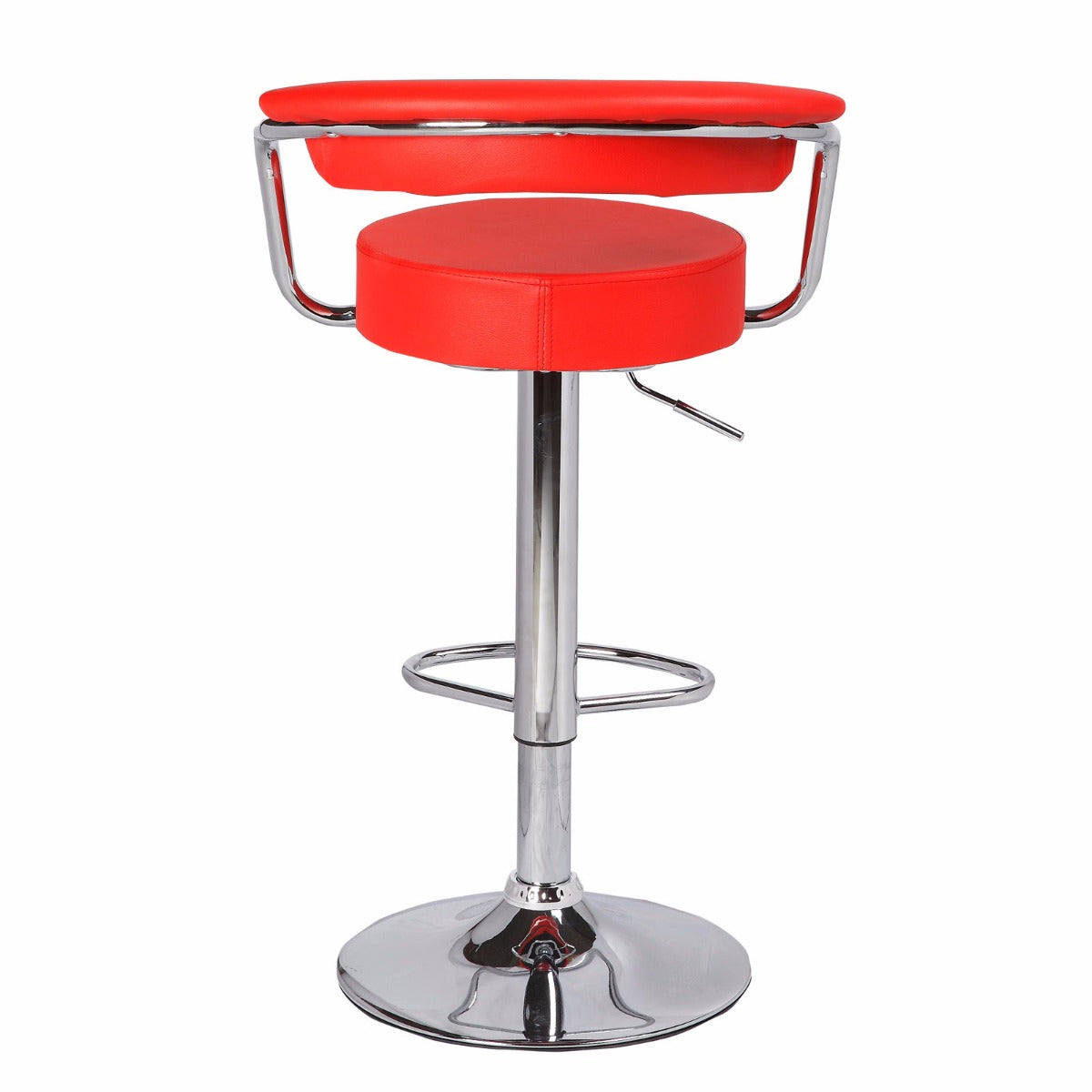 Set of 2 Gina Gas Lift Bar Stools Red