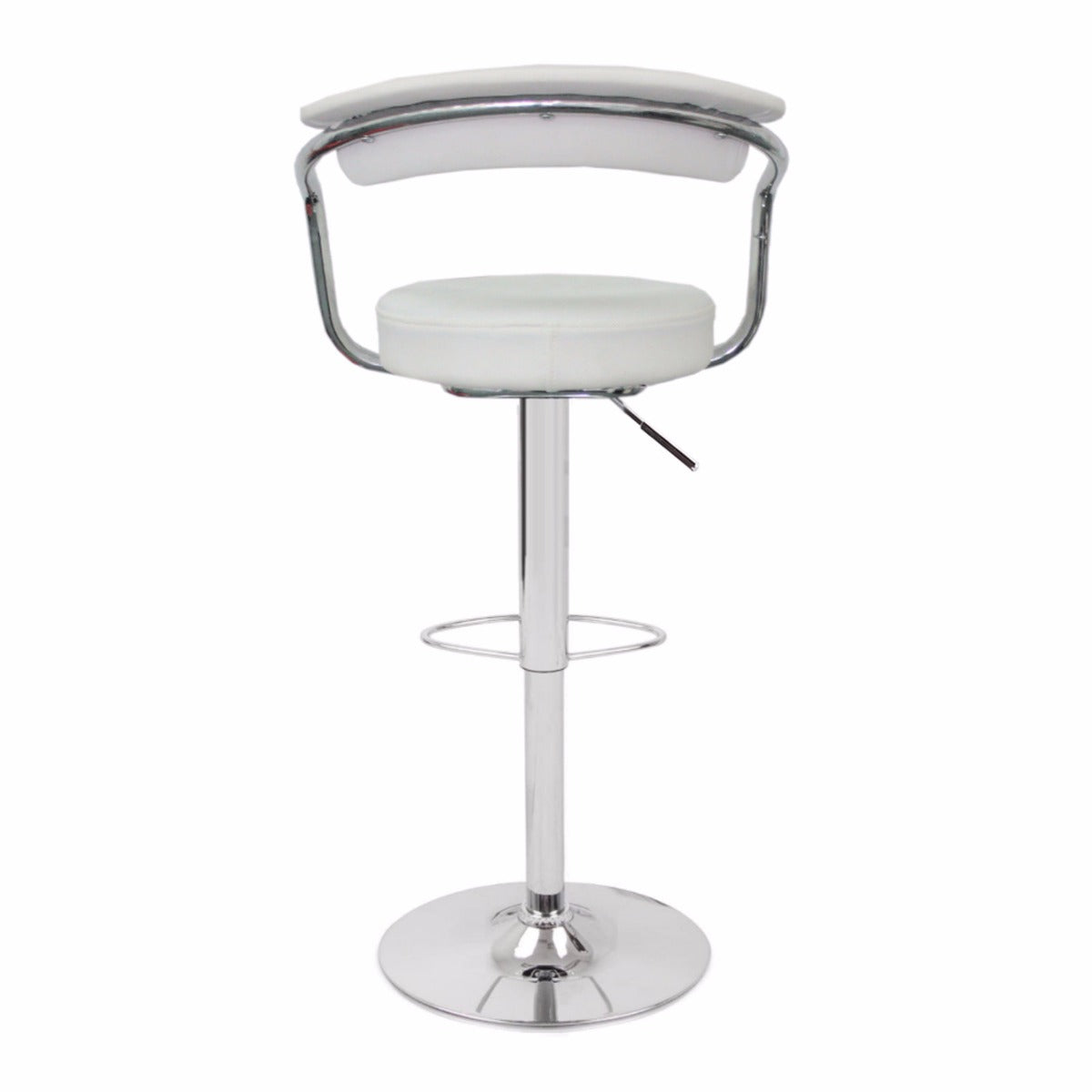 Set of 2 Gina Gas Lift Bar Stools White