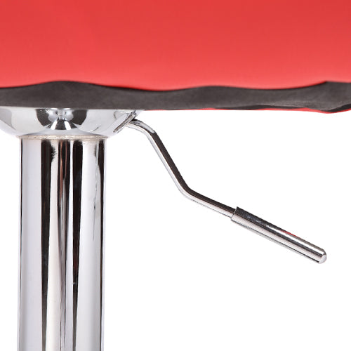 Set of 2 Max Gas Lift Bar Stools Red