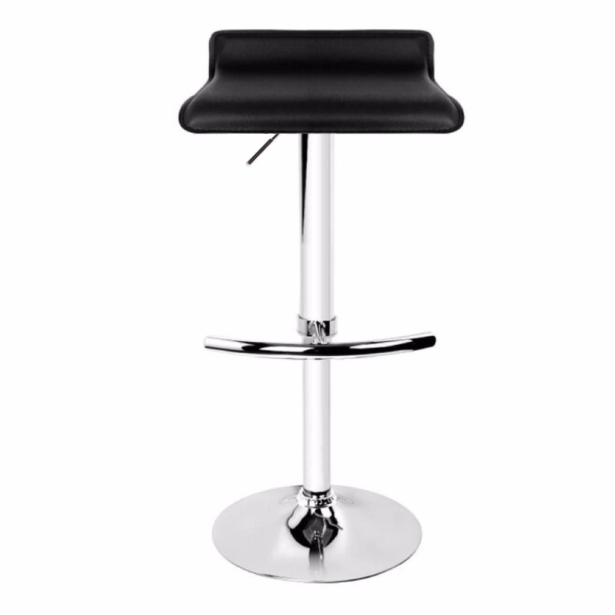 Set of 2 Mika Gas Lift Bar Stools Black